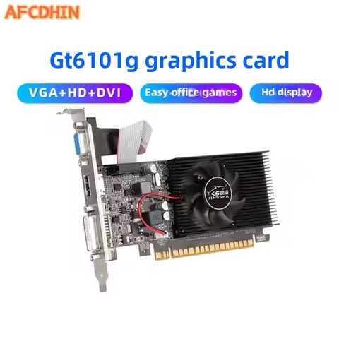 GT610 1GB discrete graphics card computer desktop easy office gaming small case DDR3 memory VGA