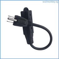 WU Multi Functional 3 Hole Power Cord 0 92m Long Cable US Type Power Extension Cable PVC Suitable for Home Travel Use