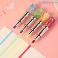 5 Pcs Lipstick Shape Highlighter Pen Highlighter Markers Bible Marker Pen