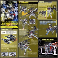 ⭐ [IN STOCK] Bandai Metal Build Metalbuild Die-Cast Chogokin Action Figure - Gundam SEED-MSV - Lightning Striker ( Tamas