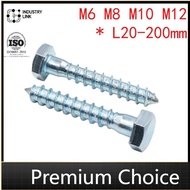 Galvanized hexagonal self-tapping DIN571 Galvanized wood screw Self-tapping screw Extended hexagonal