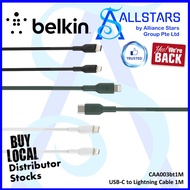 (ALLSTARS) BELKIN CAA003bt1M USB-C to Lightning Cable 1M (Color of Black / Midnight Green / White) (Warranty 2 Years)