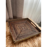 Native Nito Glass Tray