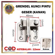 Grendel  Pintu Geser  Grendel overpal  Slot pintu Geser  Cantolan grendel pintu  Gembok Selot  Grend