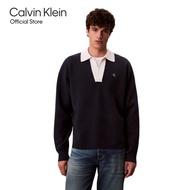 CALVIN KLEIN เสื้อสเวตเตอร์ผู้ชาย รุ่น 4RD303G CEF-สีกรม