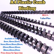 A4 Plastic Binding Comb ( Black )