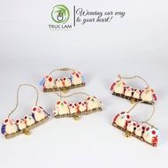 Interior Decoration Accessories in the Shape of 2 Owls - Truc Lam Handmade