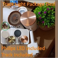 [FOC LED Bulb] Philips LED Track Light package deal/ track, LED, track light casing all in/ Nice designer color