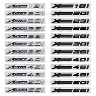 1 x Chrome Black 3D XDrive 18i 20i 23i 25i 28i 30i 35i 40i 45i 48i 50i 55i Rear Side Emblem Badge St