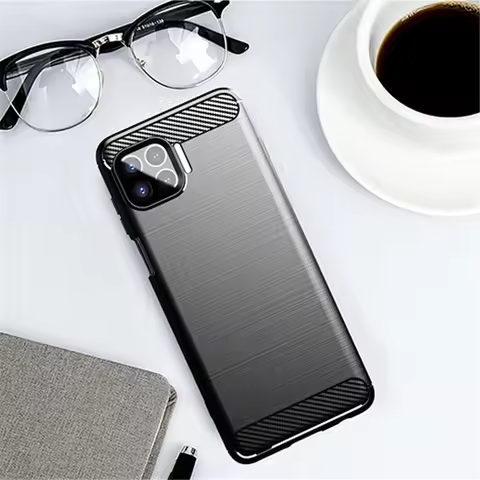 For Motorola One 5G UW Case Rubber Silicon Carbon Fiber Cover For Motorola One 5G UW Phone Case For 