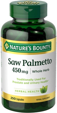 Saw Palmetto 450 mg Capsules 250 ea Nature's Bounty Saw Palmetto 450 mg Capsules 250 ea