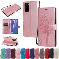 Flip Leather Case Samsung Galaxy Note 20 20Ultra With Card Slot Bracket Casing A51 A71 5G Phone Cover