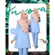 Muslimah Suit  Aurora Suit One Set ( Blouse + Pants )