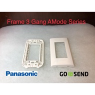 Switch Frame Panasonic AMode Series 3 Gang PickupStop Kontak 3 Gang Switch