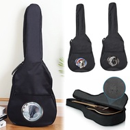 Black Guitar Bag Guitar Protective Storage Backpack Printing Waterproof 31-41 Inch Window Series