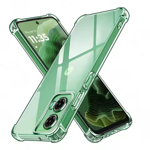 For Motorola Moto G35 Case Anti-Yellow Transparent Soft Back Shockproof Cover G05 G85 Edge 60 Fusion
