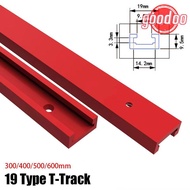 GOODOO 1Pcs T-Track, Slide Guide Rail Aluminium Alloy T-Slot Track, 19 Type 19x9.5mm 300-600mm T Sli