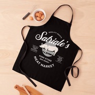 Satriale's Pork Store Meat Market - New Jersey Apron Bib For Kitchen For Girl Woman Work Apron