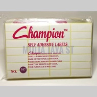 Label harga Champion 107 / Label Undangan / Label kode
