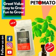 Petomato hydroponic plant grow kit with sweet basil seeds