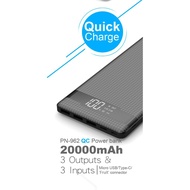 Pineng PN962 Type-C PD 18W Qualcomm QC 3.0 Fast Charging 20000mAh Powerbank [100% Original]