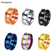 Orangesea 6 Pieces 6 Sizes Stylish Blanks Rings Unique Grooved  Set DIY Rings