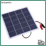 SUSANSTY DIY  Panel, 4W 5V Polycrystalline Silicon  Panel, Durable Portable Lightweight 172x175x2mm 