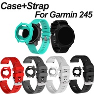 Case+Strap Compatible for Garmin Forerunner 245/ 245 Music, TPU Protective Case For Garmin Forerunne