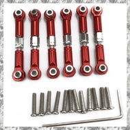 [D E O K] 6Pcs Adjustable Metal Linkage Pull Rod Front /Rear Servo Link for  A949 A959 A969 A979 K92