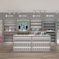 Product Exhibition Hall Store Iron Display Cabinet Design Combined Chain Paint Wooden Company Decora