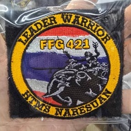 Embroidered Patch "LEADER WARRIOR" Royal Boat Naresuan (FFG 421) ️