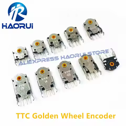 TTC 7mm-8-9mm-10-11-12-13-14-15-16mm New Rotary Mouse Scroll Gold Wheel Encoder With 1.74mm Hole Mar