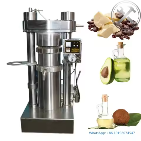 Hydraulic Oil Press Machine Cocoa Butter Sesame Castor Coconut Avocado Oil Extractor Pressing Equipm
