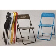 JFH 3V IF706 Metal Foldable Rest Chair/ Dining Chair/ Portable Chair/ Outdoor Chair/ Travel Chair/ Kerusi Lipat Besi/ Kerusi Niaga(Red)