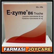 E-zyme Lysozyme B6 Troche 10's (EXP: April 2027) Sore Throat / Sakit Tekak / Surut Bengkak