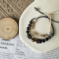 情侶招財雙貔貅編繩手鍊