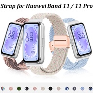 Magnetic Band Nylon Elastic Strap for Huawei Band 11 / 11 Pro Braided Belt Sport Replacement Bracele