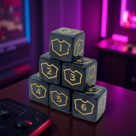 12pcs Mtg Dice Set Dnd Dice Adults Board Games D6 Dados Counters for Table Game Dungeons and Dragons