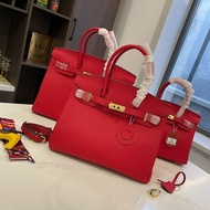 [Fishwater Boutique] First Layer Togo Cowhide 30cm Large Capacity Handbag Unisex Universal Style