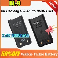 BL-9 Battery for Baofeng UV-9R Pro UV9R Plus 7.4V 8000mAh with Type-C Charging Walkie-talkie Battery