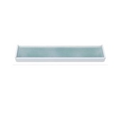 [特價]2392C不銹鋼浴室玻璃置物平台白閃銀-60CM
