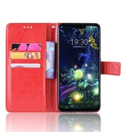 Ốp Dành Cho Lg V50 Thinq 5G Vỏ Ốp Gập Bằng Da + Ốp Lưng Silicon Tpu Ốp Điện Thoại Mềm