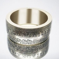 法國硬幣戒指 50 法郎 1976 年（複製品）法國硬幣項鍊硬幣戒指禮物