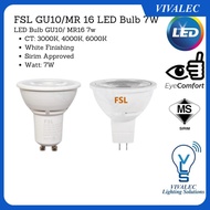 [SIRIM] FSL GU10 / MR 16 LED Bulb Eyeball Spotlight 7W HIGH QUALITY Spot Light Bulb LED