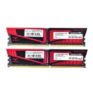TEAM  แรม RAM DDR4(2400) 16GB (8GBX2) Vulcan Red