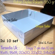 [Isi10] BOX IVORY 16x16x7 18x18x7 18x18x10 20x20x7 20x20x10 22x22x7 22x22x10 24x24x7 24x24x10 cm