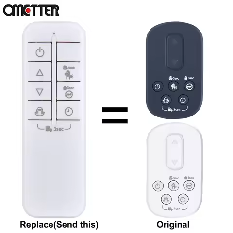 RC-G01 RC-W01 Remote Control For Philips Air Performer 3-in-1: Purifier, Heater & Cooling Fan 7000 8