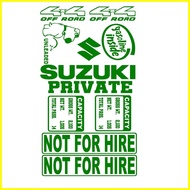 ♞,♘,♙multicab accessories Suzuki Multicab Sticker Decals Set Capacity, Not for Hire, Private, 4X4 O