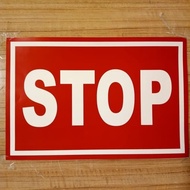 Stop sign sticker stop