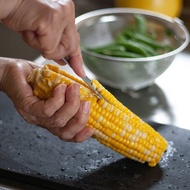 【YOSHIKAWA吉川】日本EATOCO不鏽鋼Poro玉米粒刮刀器 AS0051